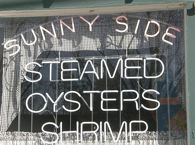 Sunnyside Oyster Bar in eastern North Carolina near Greenville