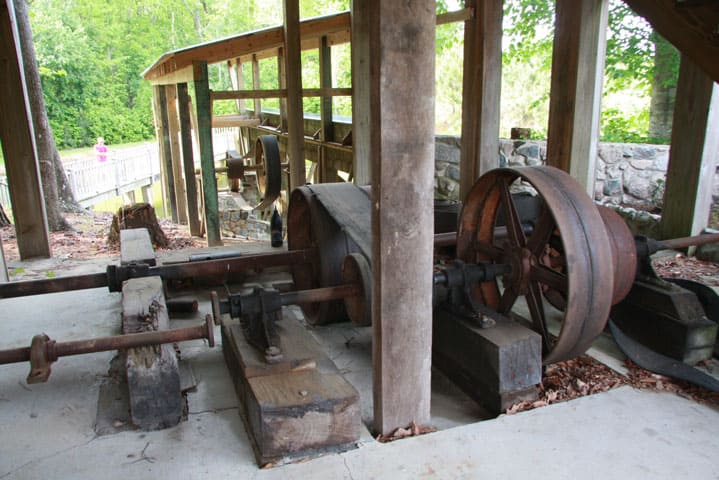old mill parts of Big Mill Gristmill near Williamston NC