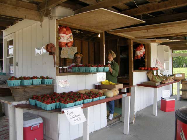 At Big Mill Bed and Breakfast, guests eat fresh strawberries and jam grown locally whenever possible