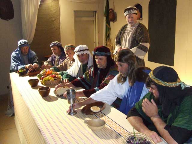 Outdoor drama photo of Last Supper at Message of Easter