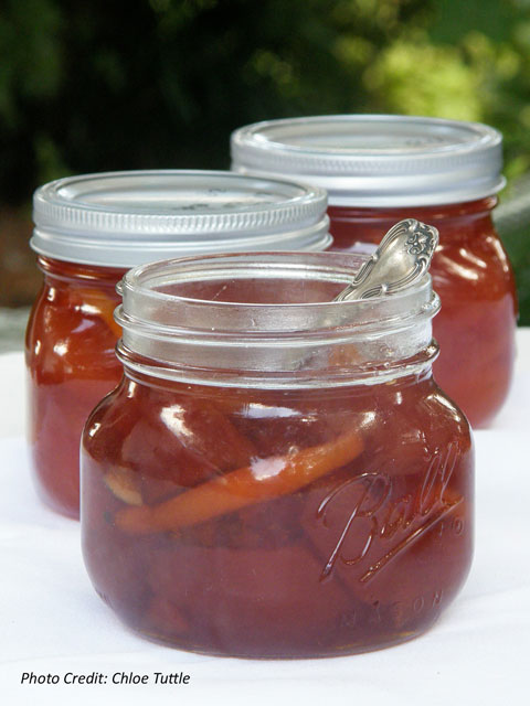 We serve home made Pear Preserves to our guests at Big Mill Bed and Breakfast 