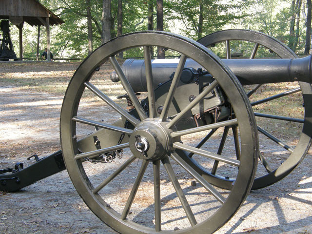 Civil war canon found in the Roanoke River