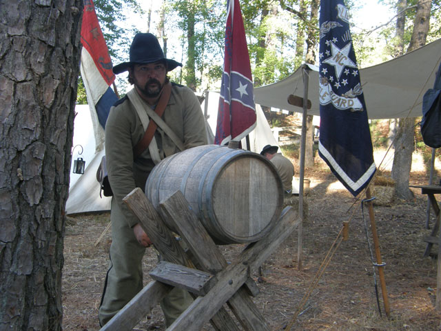 Confederate Flags at the reenactment in Hamilton, NC