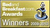 Winner of Best B&B in the South award 2009