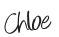 Photo of Chloe's signature