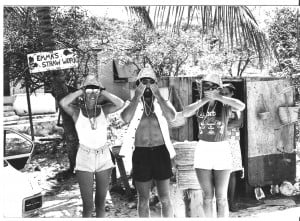 Chloe, Joe and Joy in the Bahamas