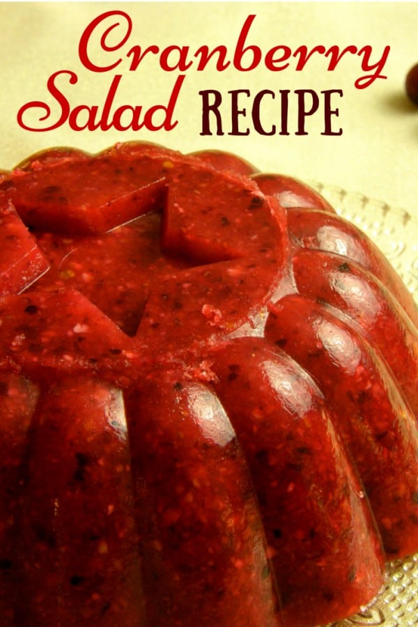 Colorful Cranberry Salad - perfect holiday recipe / https://chloesblog.bigmill.com/cranberry-salad-recipe/