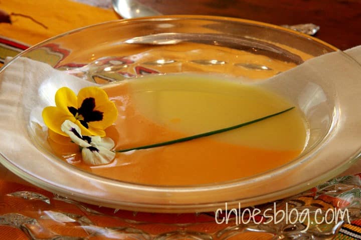 Sweet Potato soup recipe-perfect for cool days | chloesblog.com