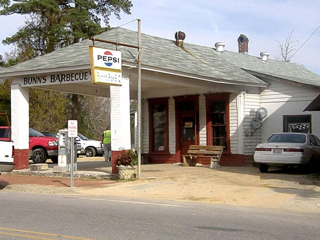 Road Food in Eastern NC - Bunn's Barbecue since 1938