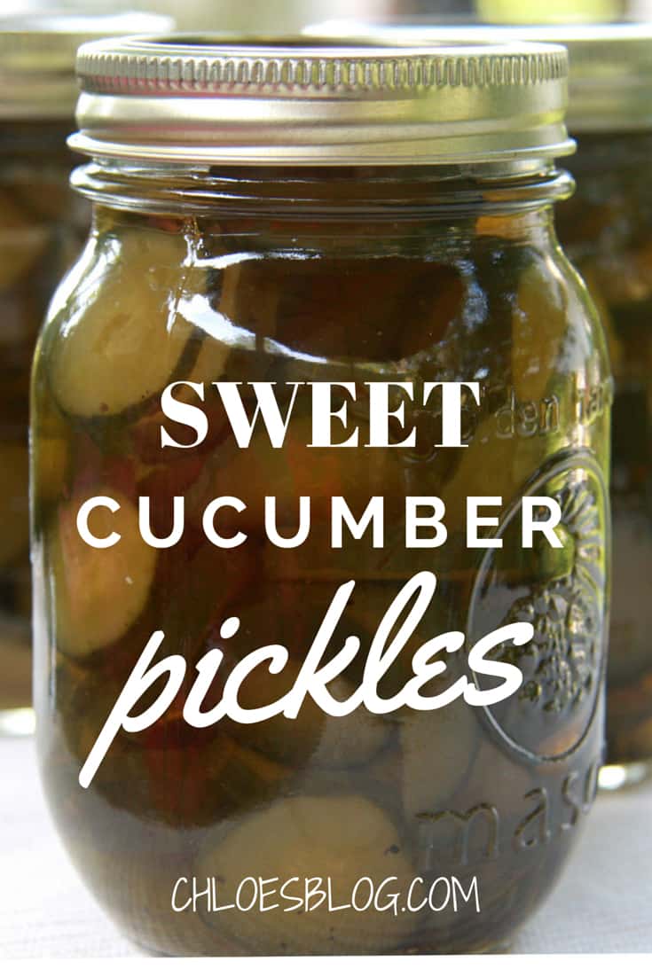 Sweet Cucumber Pickle Recipe - a Southern Tradition