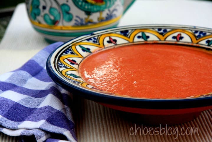 Gazpacho - fresh tomatoes for refreshing summer taste from Big Mill B &B | chloesblog.bigmill.com 