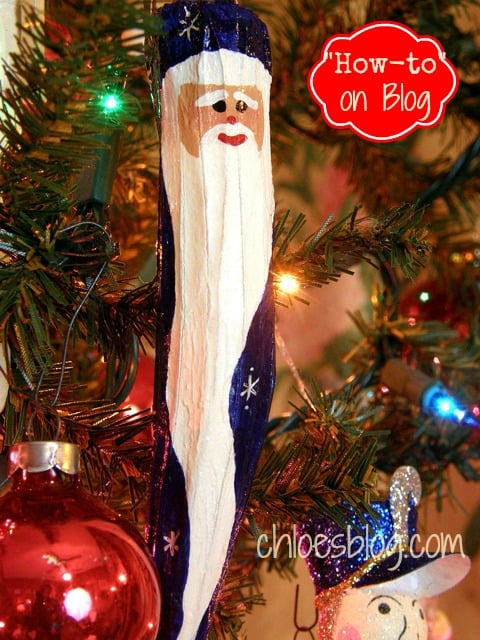 okra santa photo - Get directions on how to make Christmas ornament from Okra seed pods on Chloe's Blog| https://chloesblog.bigmill.com/okra-santa-ornaments-from-the-garden-at-big-mill/