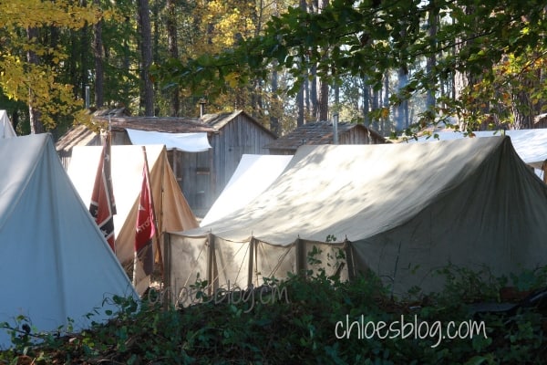 Confederate Encampment for the Battle of Rainbow Banks / Ft. Branch, NC