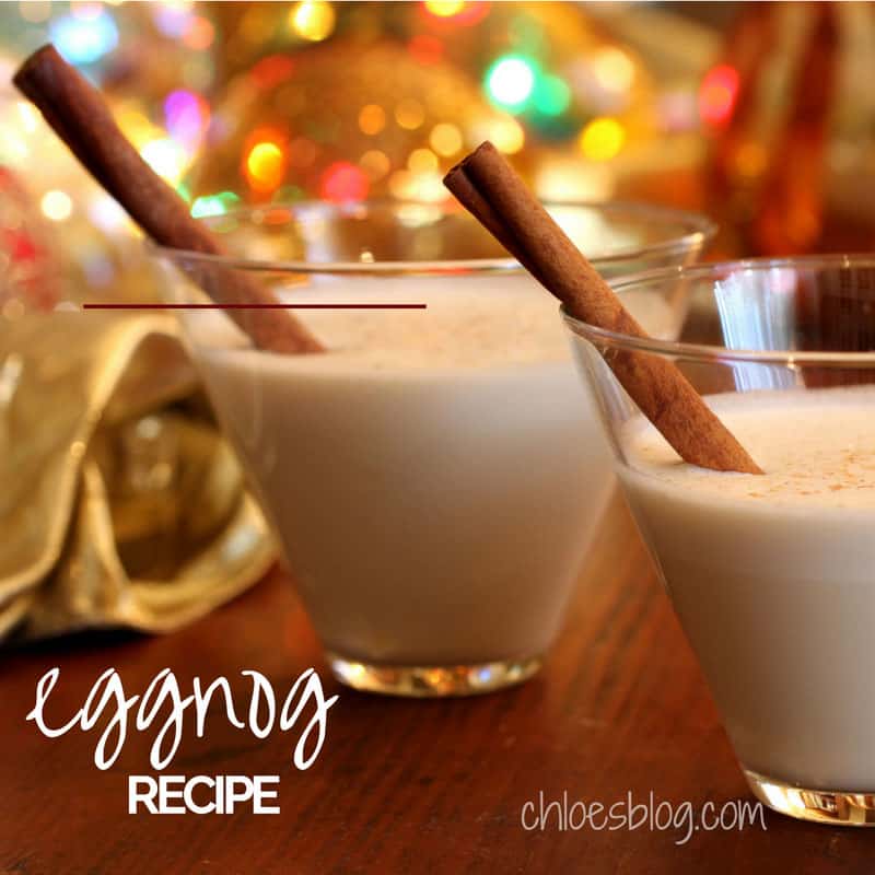 Homemade boozy Eggnog Recipe made with raw eggs is safe