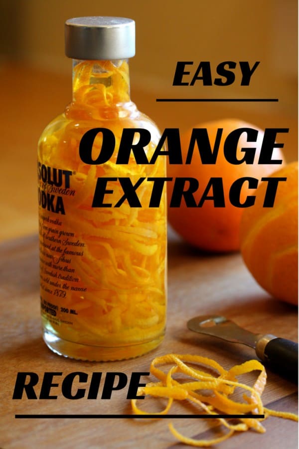 Orange Extract recipe makes great gifts for any baker | https://chloesblog.bigmill.com/homemade-orange-extract-recipe/