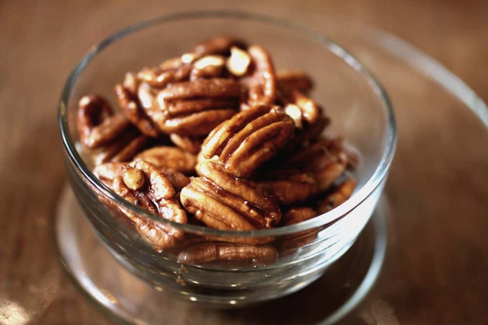 Honey Roasted Pecans with Cinnamon - Finding Zest