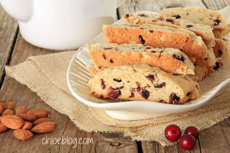 Cranberry Almond Biscotti Recipe for holiday gifts