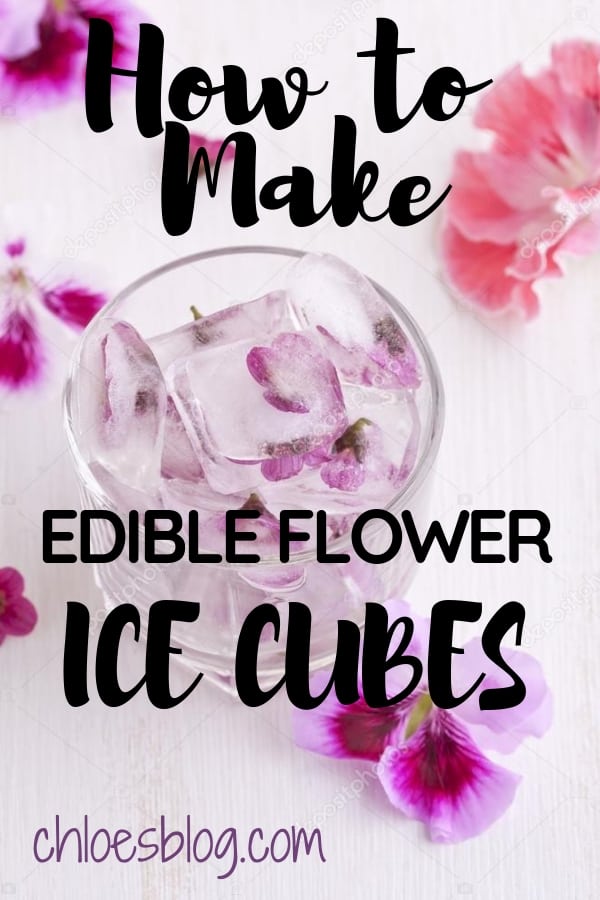 Edible Flowers for All Seasons - How to Make Edible Flower Ice Cubes