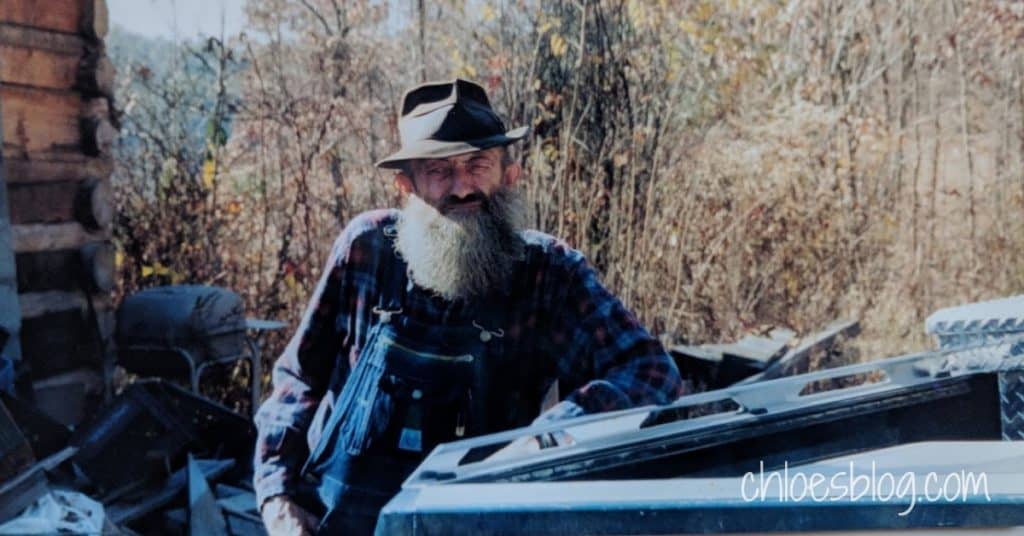 Popcorn Sutton and his car photo