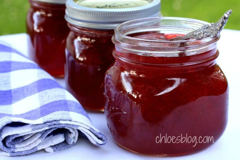 Strawberry jam recipe from innkeeper Big Mill B+B | chloesblog.com