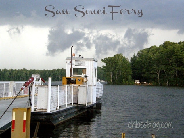 Sans Souci Ferry crosses the Cashie River near Windsor, NC