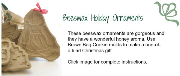 Get complete instructions on how to make these charming Beeswax Holiday Ornaments from the innkeeper at Big Mill Bed and Breakfast. They make a perfect gift or family treasure. | https://chloesblog.bigmill.com/diy-beeswax-ornaments/