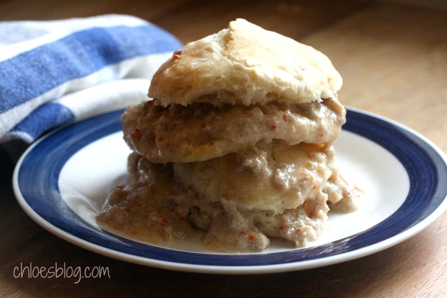 Sausage Gravy Photo comfort food from Big Mill BB