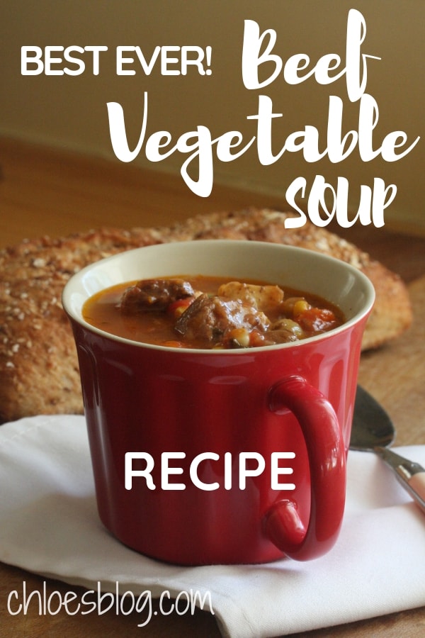 Hearty Beef Vegetable Soup - the BEST Ever!