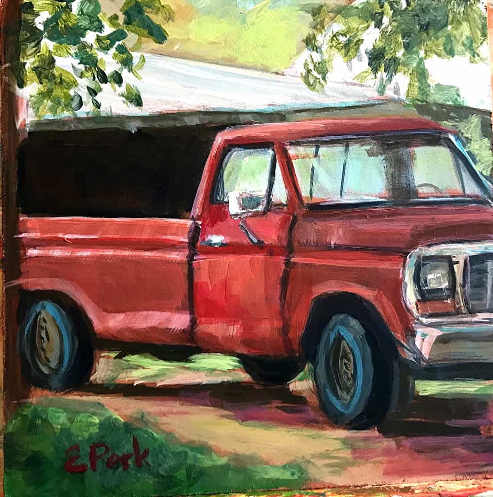 Every farm and farmgirl needs an old red truck