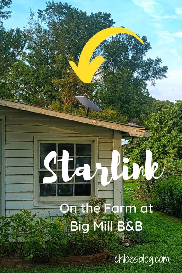 Starlink on the Farm at Big Mill B&B