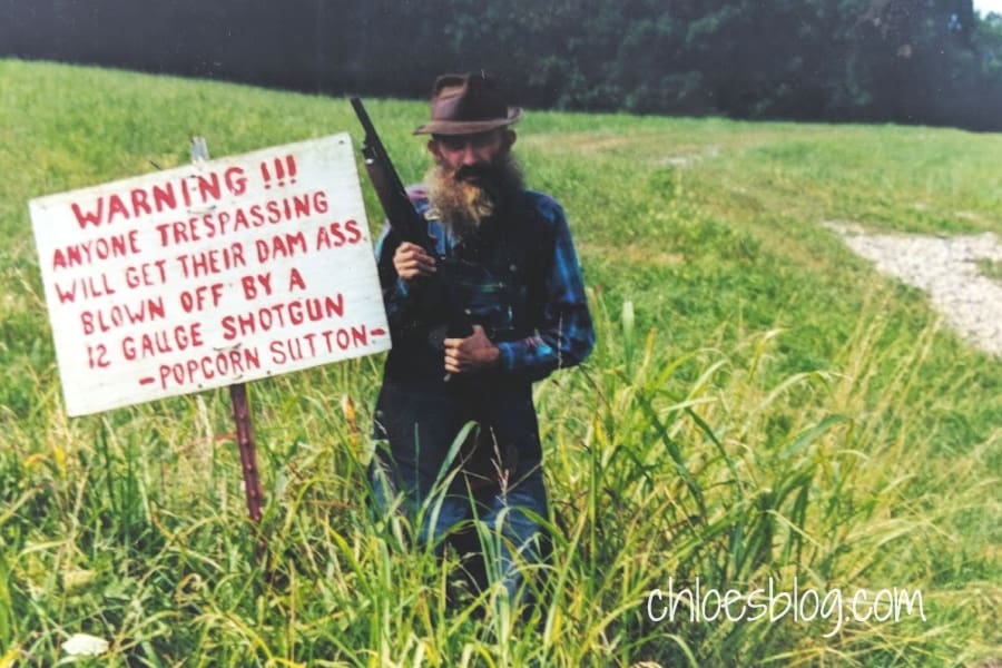 Popcorn Sutton in the NC mountains photo